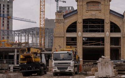 Constructions for Lukianivka Mall.